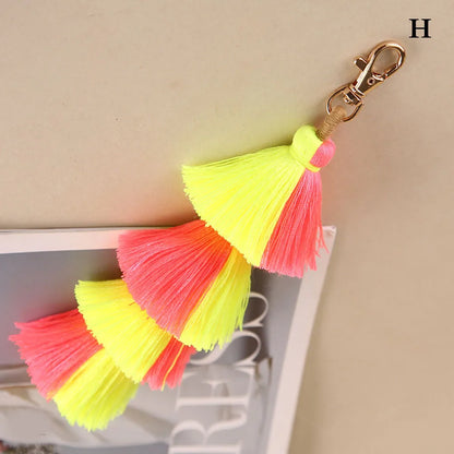 Handmade Pom Pom Bag Charm Gift For Her This Christmas The Christmas Factory