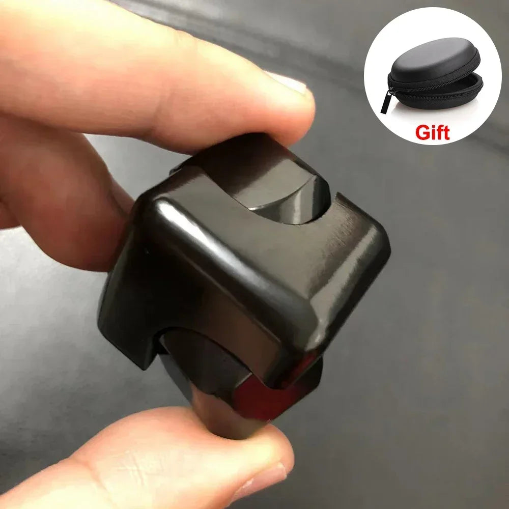 black cube fidget spinner and case
