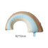brown blue cream rainbow balloon baby shower birthday
