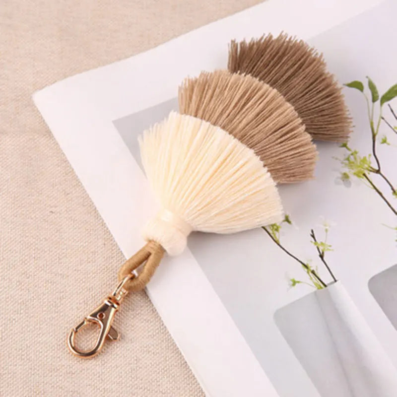 neutral colours bag charm gift for her