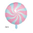 pink and blue sweet round foil balloon 2pcs